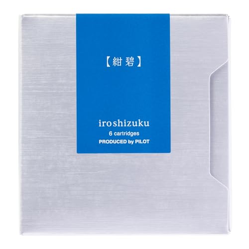 PILOT インク カートリッジ 色彩雫(いろしずく)カートリッジ 紺碧(こんぺき) IRF6SKO パイロットの商品画像（Amazon）