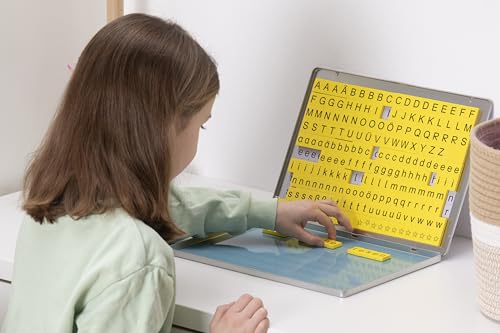 Betzold Lese-Magnetbox – Lesen Lernen für Lernende, magnetischer Buchstaben-Kasten, Koordinationsübung