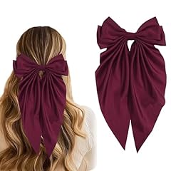 Hair Bow 26:Dark Red