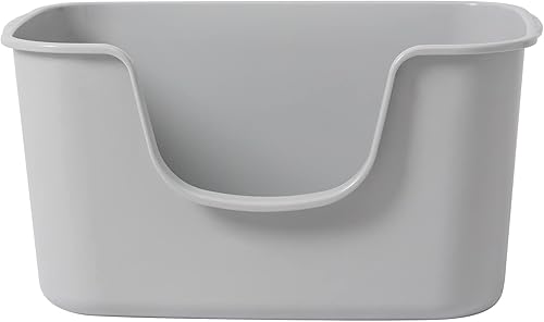 Miniatura 7 de Smart Paws Caja de arena para gatos, caja de arena extra grande (paquete de 2 (gris)