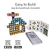 TOSY Magnet Cube 3x3 - 30 Blocks, 240 Magnets, Easter Basket Stuffers for Kids, Multipurpose: Creative Building Blocks, Transformable Fidget Spinner, Puzzle/Infinity Cube, Glowing STEM Toy