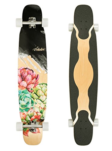 VOLADOR 46inch Dancing Longboard Maple Deck (Floral)