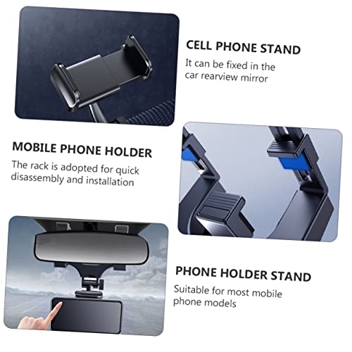 CIYODO 1 peça de montagem para veículo espelho preto com suporte ajustável para carro, caminhão, sup