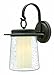 Hinkley-One Light Oil Rubbed Bronze Clear Seedy Glass Wall Lantern-2015OZ