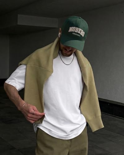 Image of Nobero Caps for Men | Premium Cotton Baseball Cap | Sports Cap for Men with Adjustable Strap | Stylish Casual Everyday Wear Cap | Breathable Unisex Lightweight Cap