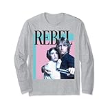 スターウォーズ レイア姫 & ルーク反乱軍ポスター 長袖Tシャツ