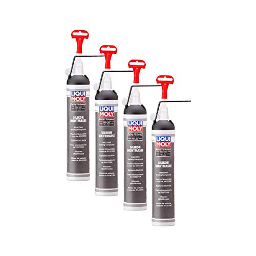 Silicone d'étanchéité noir Liqui Moly 6185 pour réparer les fuites de carter d'huile, 4x200ml