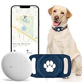 Smart Pet Tracker for Collar - Dog Trackers Pet Location Tracker with Holder, No Monthly Fee, Anti-Lost Tracking Device for Pets, Luggage, Bag Straps, Compatible with Google Android Only(Not for iOS)
