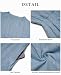 VEVESMUNDO Sommerkleid Damen Lang Baumwolle Kurzarm Marineblau S