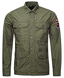 Superdry Herren LS 4 Pocket Field Edition Freizeithemd, Grün (Sage 3SE), XX-Large