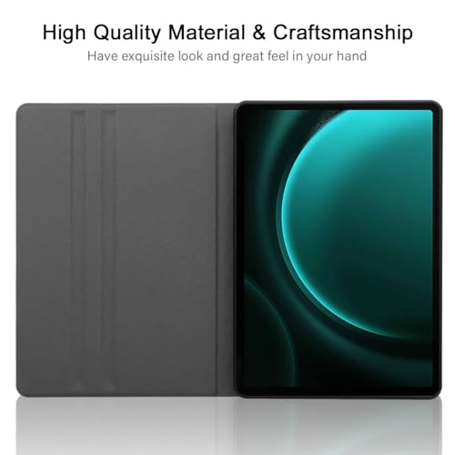 Coque Samsung Galaxy Tab S9 FE anti-rayures rose à rabat réglable 11 pouces - 4
