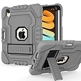 Rantice Case for iPad Mini 6 2021 with 2nd Gen Apple Pencil Charging Holder and Kickstand, Hybrid Sh