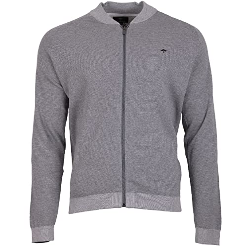 FYNCH-HATTON Herren Cardigan/Strickjacke Structure XXL grau Cover