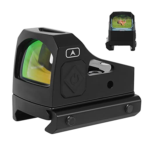 Red DOT Sight Tactical Mirino 2 MOA Reflex Sight Pistola Pistola Portata del Fucile Vista per Airsoft Caccia 20mm Weaver Rails