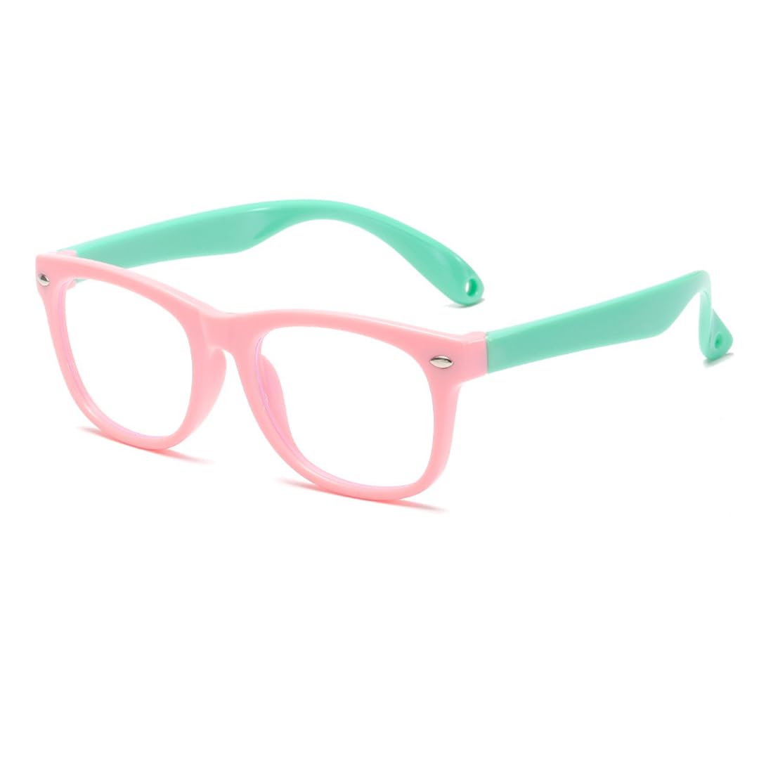 SYGA Childrens Anti-Blue Light Glasses Baby Goggles PC Frame Flat Mirror 4-12 years old(Pink frame green feet/white flat) (B0CN4T3T7Z) Amazon Price History, Amazon Price Tracker