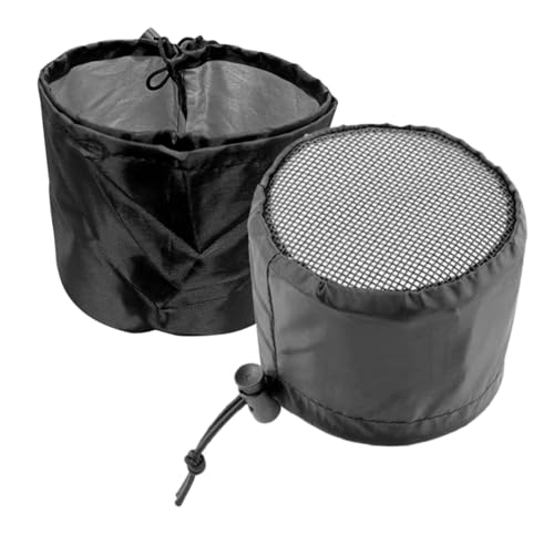 LIFKOME 2個 植物育成テント用換気口カバー 耐久性メッシュフィルター付き 調節可能なバンドと固定バックルで通気口を防虫 防塵 保護 排気