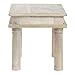 HUBERTÂ® Display Riser Square Mango Wood Table Riser - 8 2/3