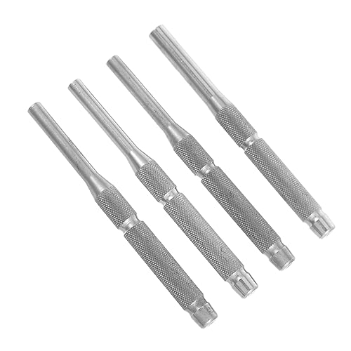 NULYLU 4pcs Roll Pin Punch Set Remover Kit Jewelry Hand Tool Accessories Repair Tool Kit