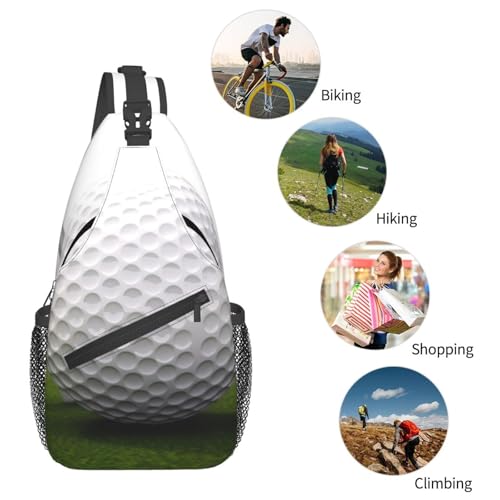 Mochila tipo sling negra para actividades al aire libre miniatura 5