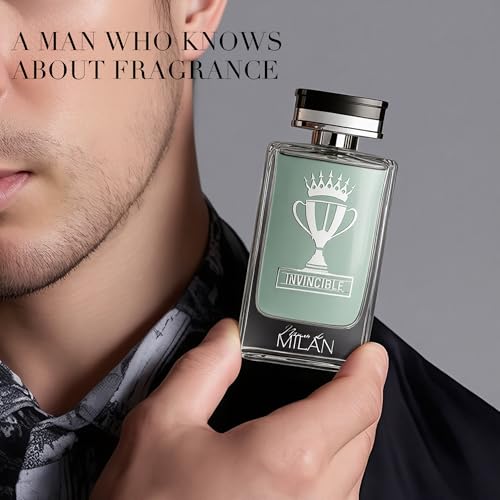 Image of AFLUXE INVINCIBLE, Men's Cologne Gift, Long Lasting EDP Fresh Scent, Perfume with Award-Winning Style, Daily Fragrance for Men, 3.4 Fl Oz