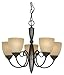 Hardware House 543728 Berkshire 21-Inch by 18-Inch Chandelier, Classic Bronze