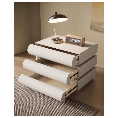 Table de chevet intelligente en cuir moderne noir meuble de nuit premium - 8