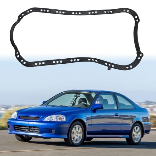 Image of Anxingo 11251-P2A-014 Oil Pan Gasket Replacement for Honda Civic 2-Door 1996 1997 1998 1999 2000 Engine Oil Pan Gasket Seal