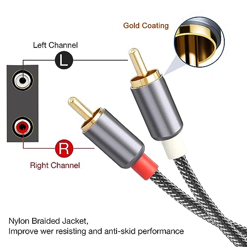 WisWinDa 4 Channels RCA Ground Loop Noise Isolator(No Reduce Bass)Gold Coating Audio Hum Eliminator Speaker Noise Filter Aluminum Shell for HIFI Stereo Car Audio Player Home Theater Plug&Play (Black) - Thumbnail 3
