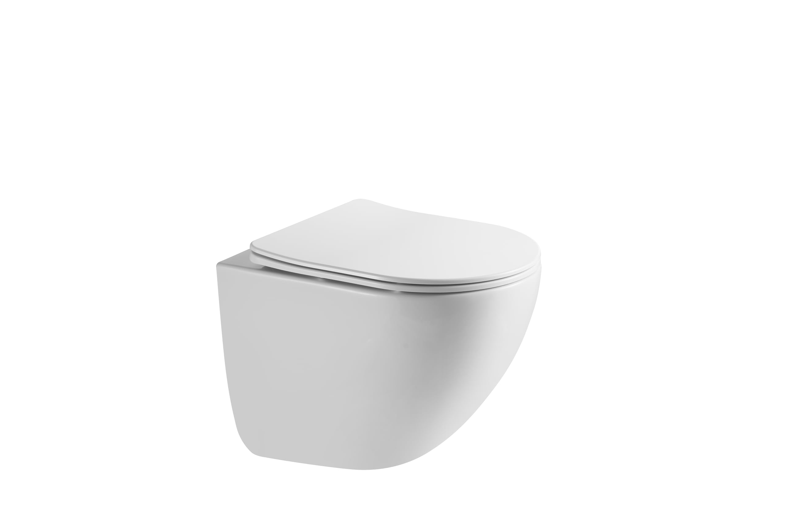 HOGART WC Sospeso con Base Nascosta e Fissaggi Invisibili, Potente Sistema di Scarico Tornado Silenzioso ed Economico 3-4,5 L, Tazza in Ceramica Facile da Pulire, Sedile Soft-Close, Salvaspazio