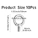 Klyeola 10PCS Stainless Steel Machinery Shoulder Lifting Eye Bolts, Heavy Duty M8 Male Thread Ring Eyebolt, Marine Grade 304, Threaded Lifting Ring for Rigging, Hoisting, Industrial & Marine Use