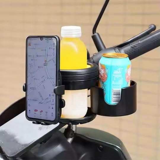 Miniatura 4 de Portavasos universal para cochecito con soporte para teléfono, accesorios para cochecito 3 en 1, soporte giratorio de 360 para cochecito, silla de