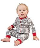 LazyOne One-Piece Pajamas, Baby Bodysuit, Long-Sleeve Baby Bodysuits, 6–18 Months, Animal (Nordic...