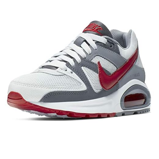 Nike unisex barn Air Max Command Flex (Gs) sneaker, Grau Pure Platinum Gym Röd Mörkgrå 009-35.5 EU
