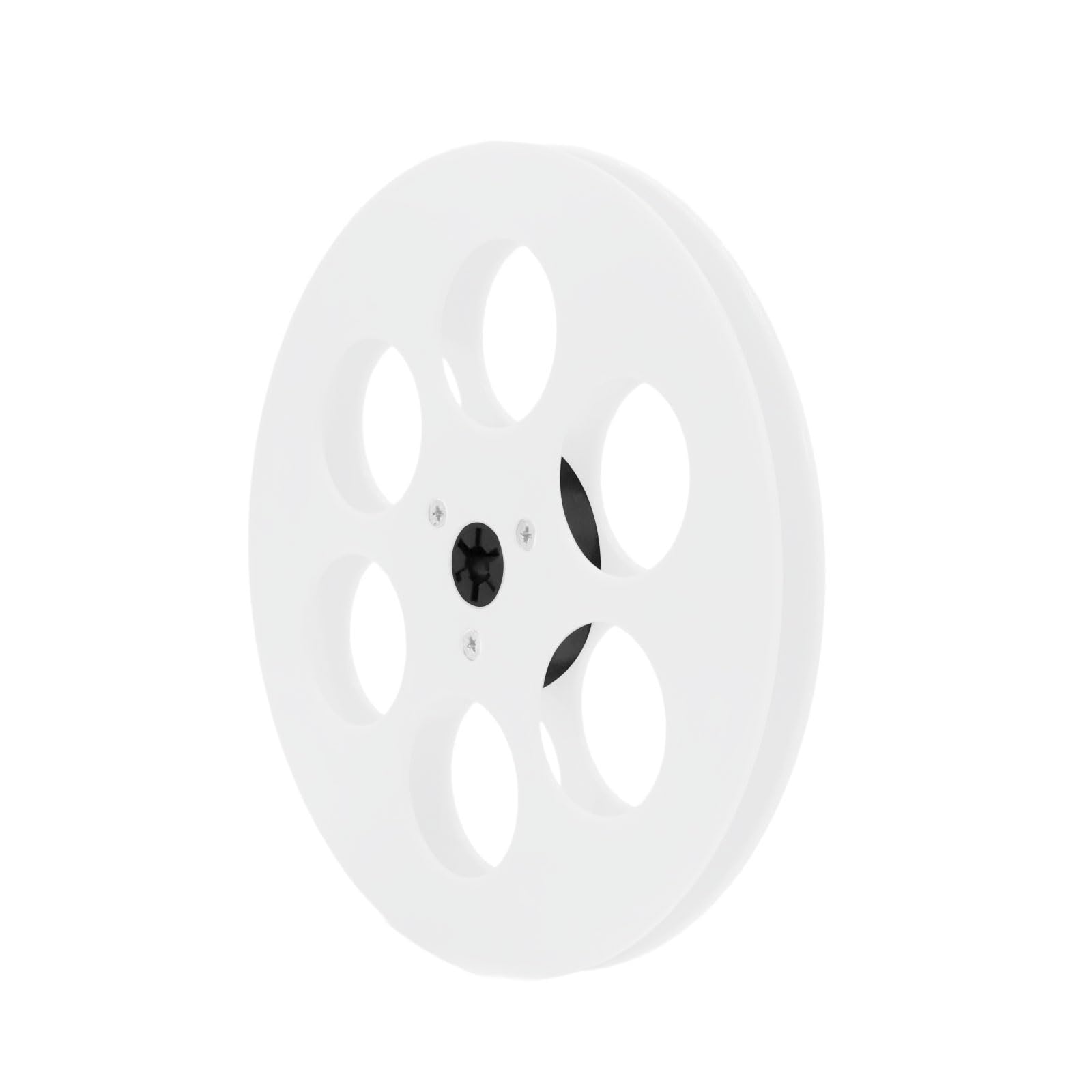 Hsioluted White 7Inch 6 Hole Takeups Reel Enhances Stability For Easy Installation In Open Reel Devices Low Noise