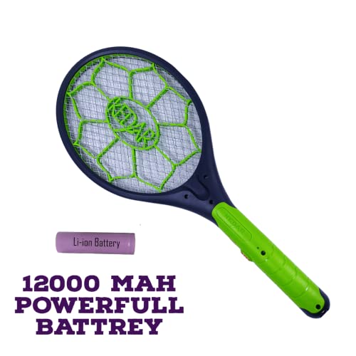 Image of KEDAR Mosquito bat with abs Plastic, 1200 Mah Lithium Battery, Mosquito Killer, Unbreakable Insect Killer, high Voltage Kill (Green)