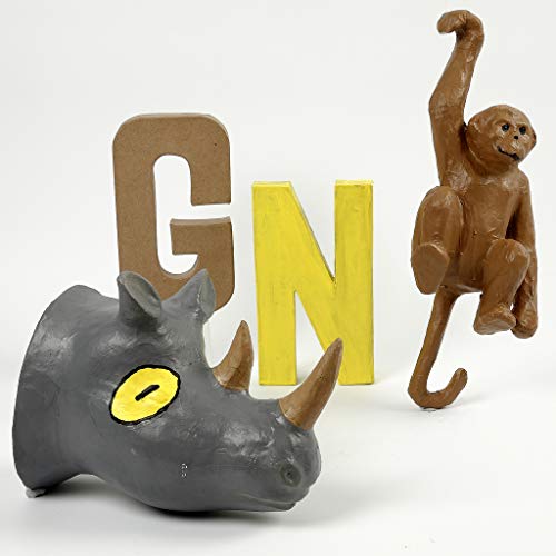 Create Crafts 26617 Creativ 20.5 Cm 1-Piece Papier Mache Letter R, Beige #TOP4