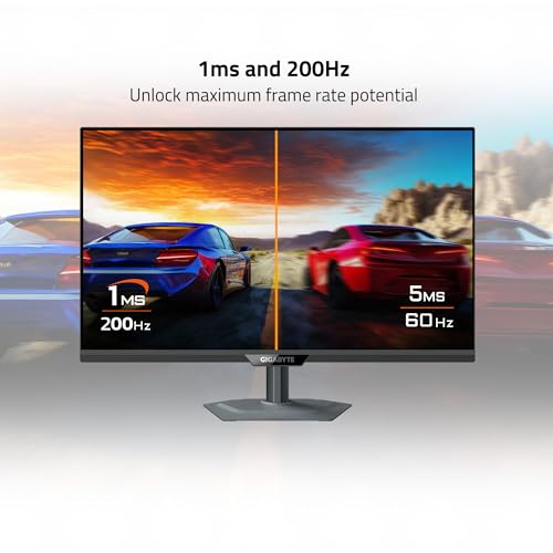 Image of GIGABYTE - M27Q2-27 inch SS IPS Gaming Monitor - QHD 2560x1440-200Hz /OC 210Hz - 1ms GTG - AMD FreeSync Premium, G-SYNC Compatible - Type-C KVM - HDMI, DP, Type-C - Height and Tilt Adjustable - Black