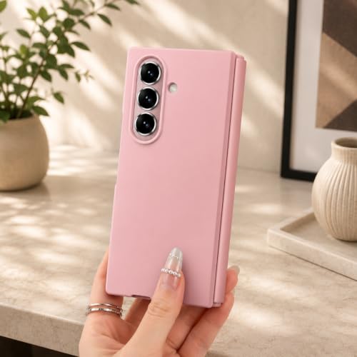 Image of amazon basics Slim Matte Hard PC Back Cover Case for Samsung Galaxy Z FOLD 8 Ultra with Integrated Hinge Protection and Smooth Anti-Fingerprint Finish (Midnight Pink)