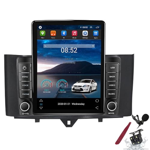 Autoradio Android 15 GPS Smart Fortwo 2011-2015 multimédia 9,7 pouces