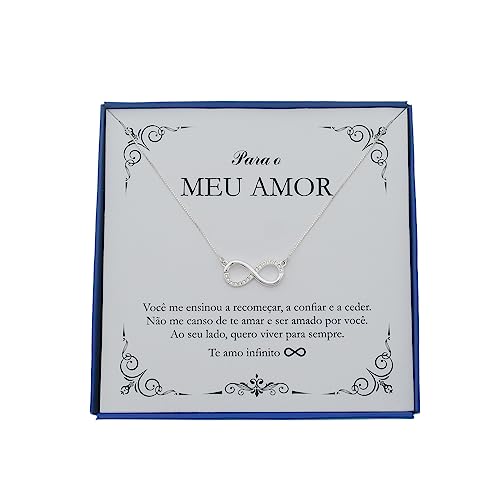 Presente Amor Exclusivo Prata 925 Colar Feminino Namorados Noivos Esposa Noiva Natal Corrente