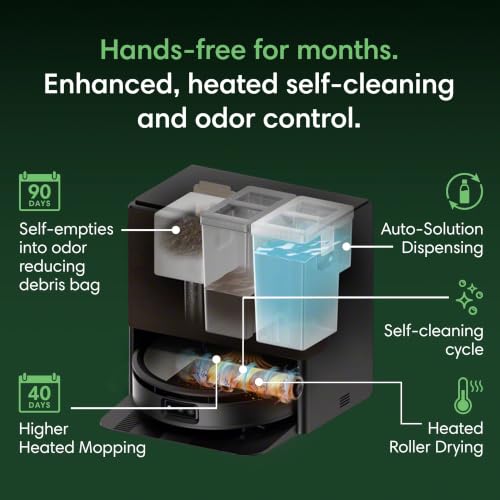 Image of iRobot Roomba Max 775 Pet Robot Vacuum & Mop Combo, 30,000Pa Suction, Heated Mopping, Self-Cleaning Roller Mop, Retracting Mop Cover, Multifunction Dock, Heated Wash & Dry, AI Obstacle Avoidance