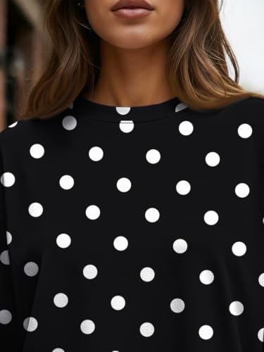 Image of Trendy Queen Womens Oversized Long Sleeve Shirts Fall Tops 2026 Basic Tees