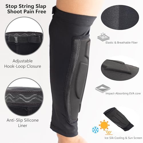 Archery Arm Guard Cooling Arm Sleeve Sun Protection with Full Coverage Forearm Design for Right Left Hand Adult Archers (Black) by M.SJUMPPER ARCHERY - Image 3