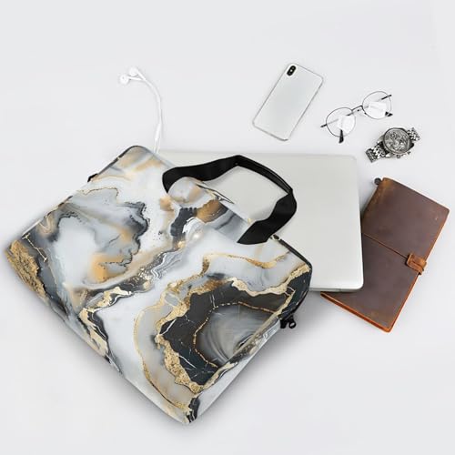 Maletín para portátil ALAZA Marble Black & Gold 13-15.6" miniatura 7
