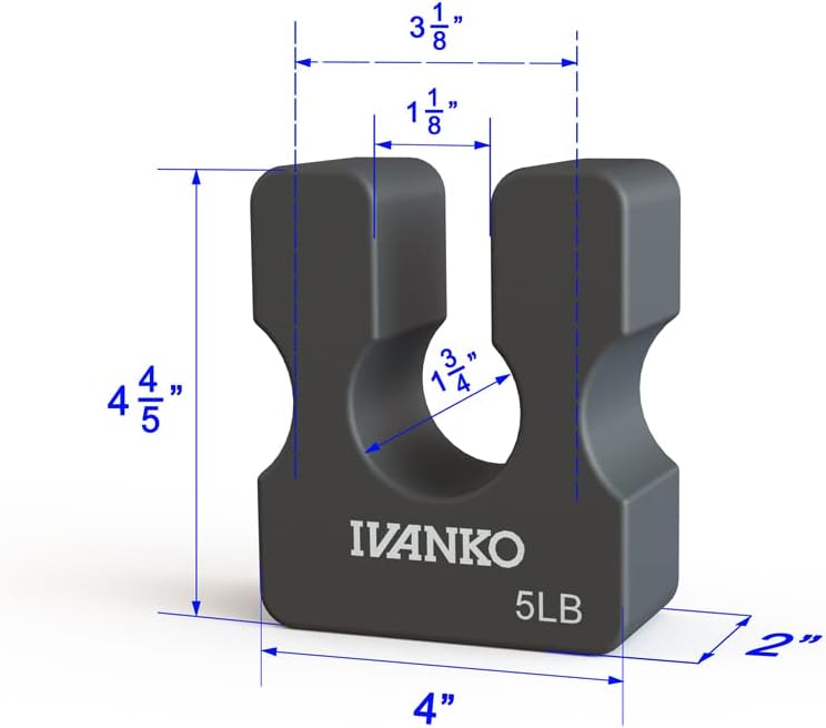 IVANKO ADD ON PLATE (AOP-5) FOR WEIGHT STACKS
