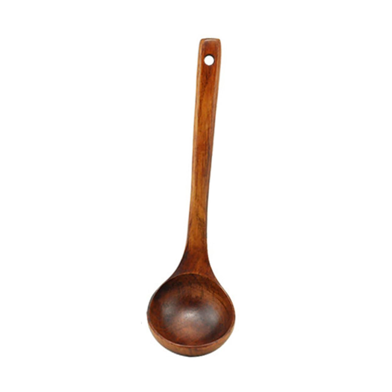 Cucchiai di Legno for Cucinare, 5 Pezzi Cucchiaio di Legno Manico Lungo Cucchiaio Rotondo Utensile da Cucina Cucchiaino da Miele Cucchiaio da minestra in Legno Posate