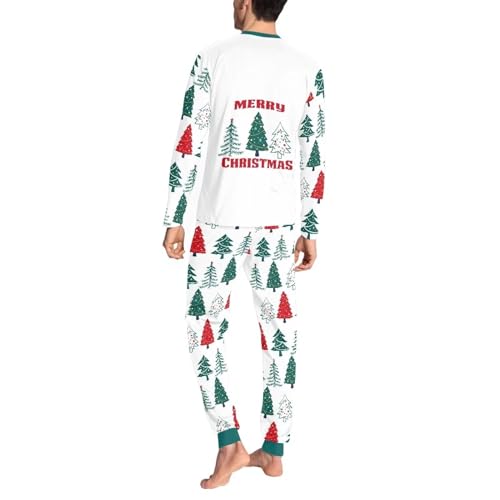 Pajamas for Men Long Sleeve Breathable Funny Party Sleepwear Cozy Daily Home Lightweight 2 Piece Outfits2