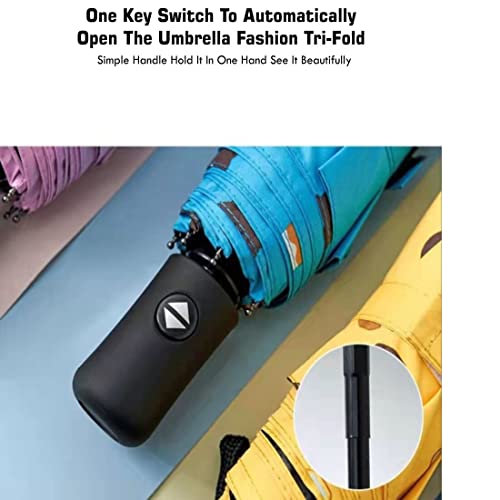 Image of KEKEMI 3 Fold Automatic Sun & Rain Umbrella for Men & Women (Pack of 2)