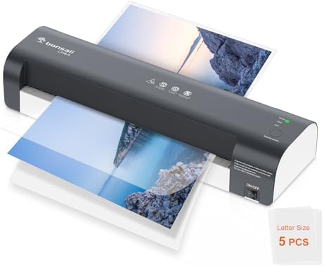 Bonsaii Máquina laminadora de 13 pulgadas con tecnología Never Jam, máquina laminadora ...