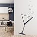 Stickers muraux Art Décoration de la Maison Stickers Imperméables Papier Peint Mural Verre Martini Verre Cocktail Motif Stickers Muraux A6 42x95cm